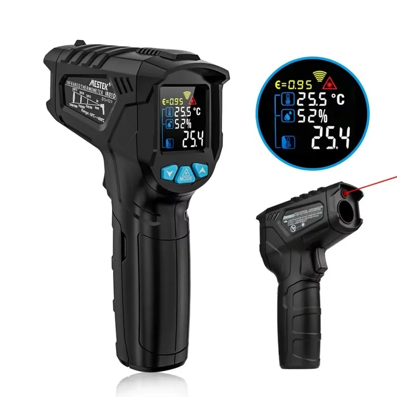 Industrial Infrared Laser - 工業用温度計 IR01D 非接触赤外線温度計 レーザー温度計 バーベキューピザオーブン温度計付き