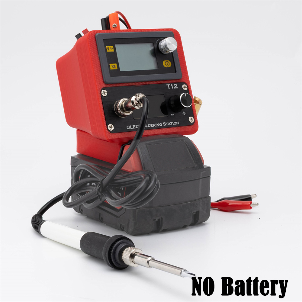 Milwaukee Drill M12 Fuel - 2-in-1 T12コードレスはんだ付けステーション ミルウォーキー18Vリチウムイオンバッテリー用DC電源 デジタルはんだごて DIY修理用