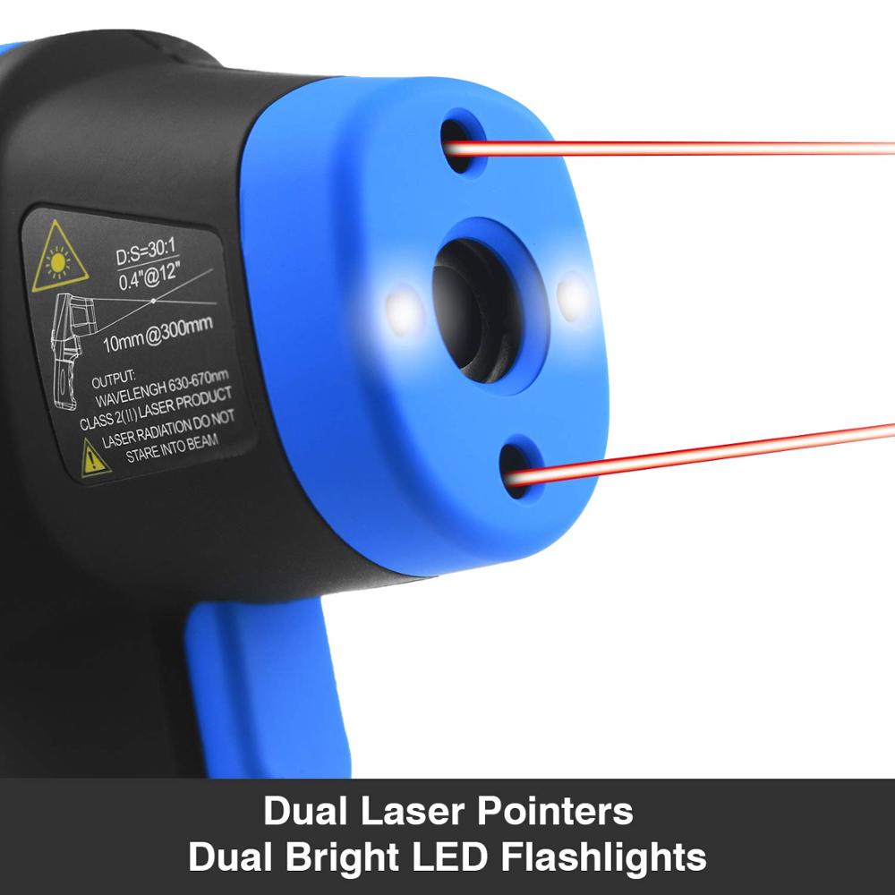 赤外線温度計-50 ℃ から1500 ℃ のレーザー高温計1 - Industrial Infrared Laser のレビューと価格