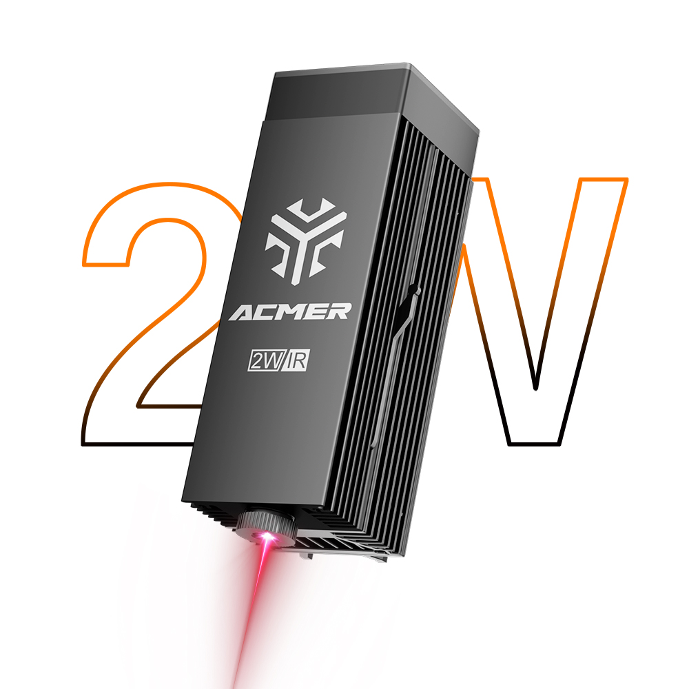 ACMER P3 2W IRダイオードレーザーヘッドモジュー - Diode Laser Module のレビューと価格