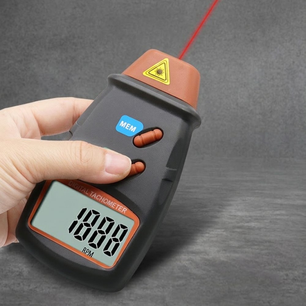 デジタルレーザータコメーター、非接触式回転数計、携帯型速度計 - Industrial Laser Tachometer のレビューと価格
