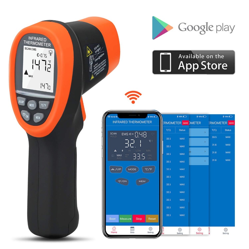 BTMETER デジタル高温計非接触 IR 温度計 -58  - Industrial Infrared Laser のレビューと価格