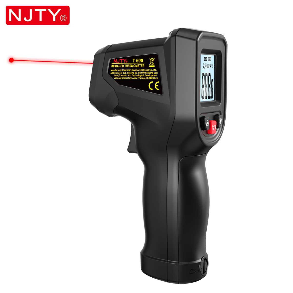 NJTY T600 赤外線温度計ガン 非接触 -58 ° F - Industrial Infrared Laser のレビューと価格