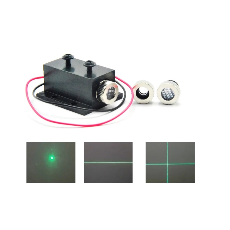 ヒートシンク付きフォーカス可能な緑色レーザードットラインクロ - Diode Laser Module のレビューと価格